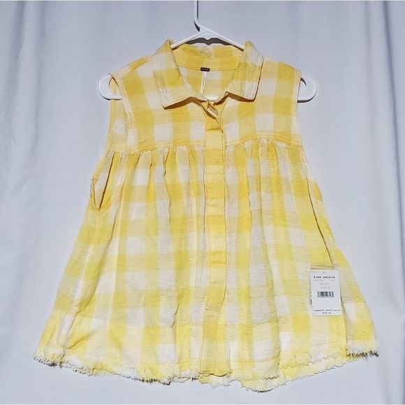 Free People Hey There Sunrise Button Down - Picture 2 of 5
